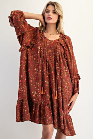 Floral Printed Short Dress