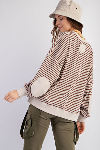 Striped Thermal Knit Top