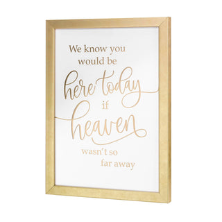 Lillian Rose Memorial Wedding Sign in Gold Frame