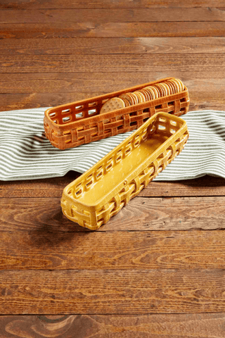 Ceramic Woven Basket- Textured