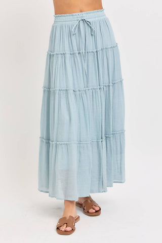Tiered Maxi Skirt