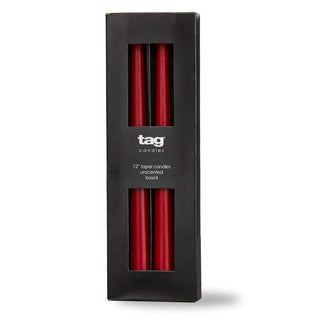 Cranberry Taper Set of 4