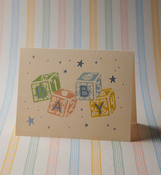 Classic Baby Blocks Card