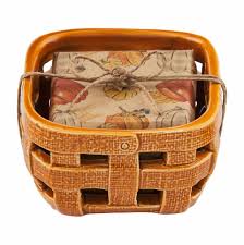 Ceramic Woven Basket- Textured