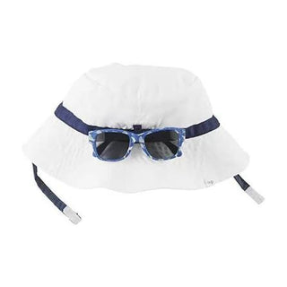 Kids White Hat And Glasses