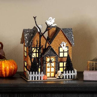 Orange Sparkle Haunted House