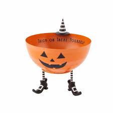 Tin Pumpkin Candy Bowl