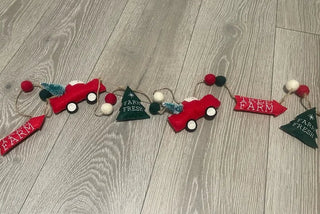 Truck Tree Farm Garland