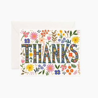 Boxed Set of Floral Thanks Card