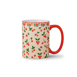 Cherries Porcelain Mug
