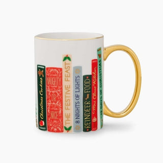 Festive Book Club Porcelain Mug