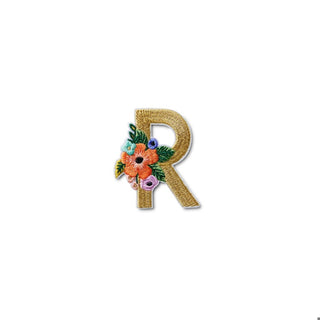 Monogram Embroidered Sticker Patch-R