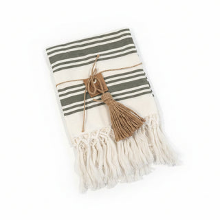 Turkish Woven Towel Green