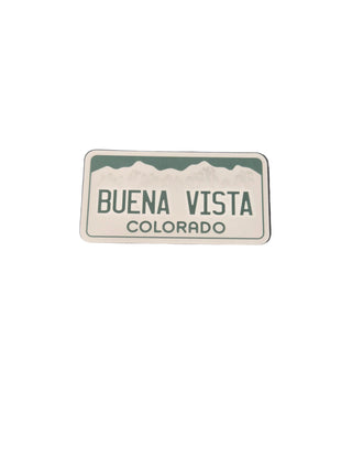 Colorado License Plate Buena Vista Sticker