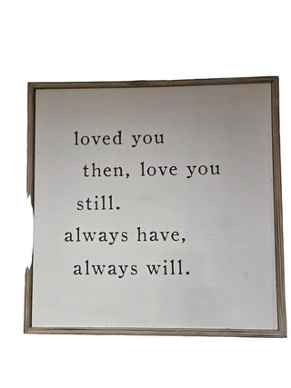 Love You Always Plaque
