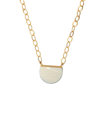 White Pearlescent 19" Necklace