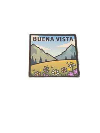 Yes To Adventure Buena Vista Mountains Sticker
