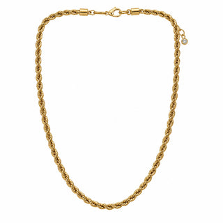 Gold Rope Chain Necklace