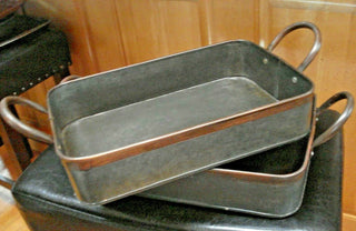Rectangle Tin And Copper Serving Trays