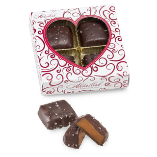 Sea Salt Dark Chocolate Caramels- 2.4 oz.