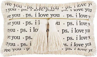 P.S Love Dhurrie Tassel Pillow