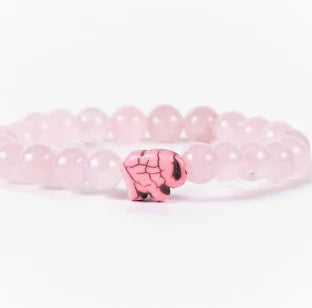 Elephant Tracking Braclet - Kenya-  Orchard Pink