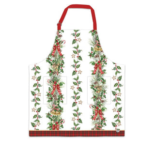 MDW Holiday Garland Apron with Pocket
