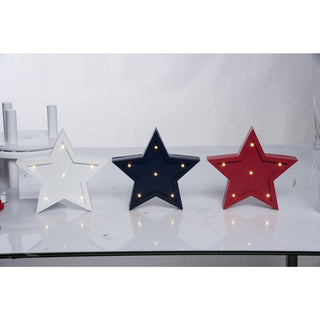 MDF LED Stars 3 Asst