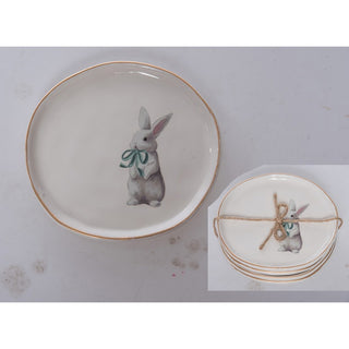 Cer App Plates Mint Bunny S/4