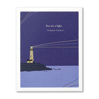 You Are A Light Thank You Card