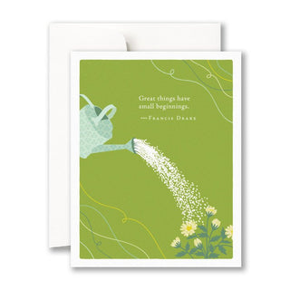 Great Things Have Small Beginnings Baby Card