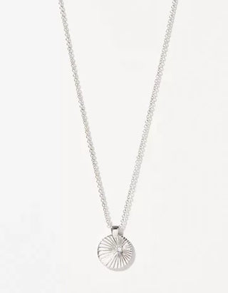 SLV Necklace Shooting Star Moon SIL