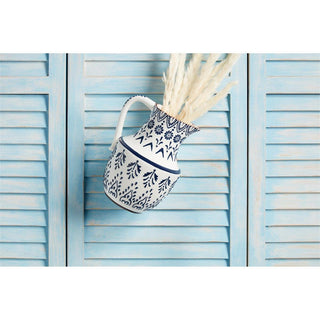 Blue Painted Pitcher