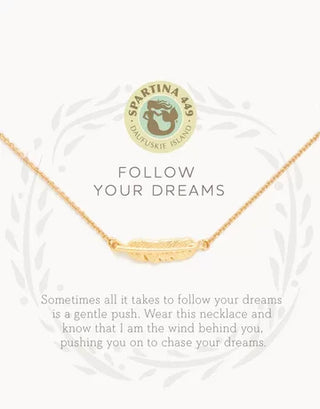 SLV Necklace Follow Your Dreams/Feather