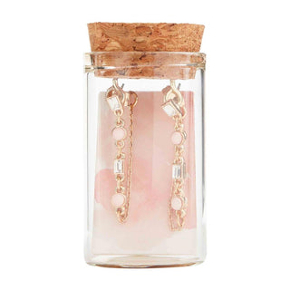 Glass Jar Earrings Blush