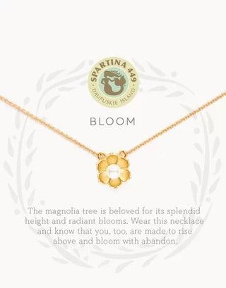 SLV Necklace Bloom/Magnolia Flower
