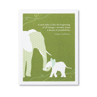 A New Baby Is Like The Beginning Baby Card