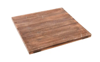 Square Wood Serving Board Reversible