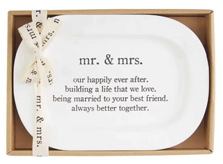 Mr. & Mrs. Sentiment Plate