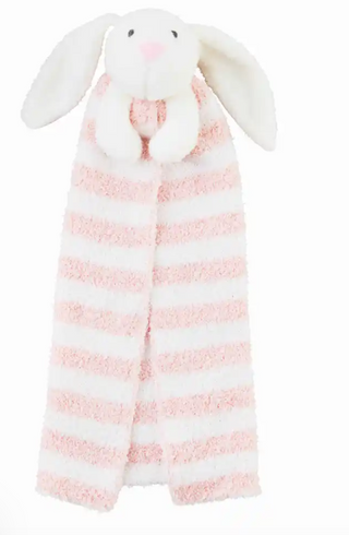 Pink Bunny Lovey Blanket