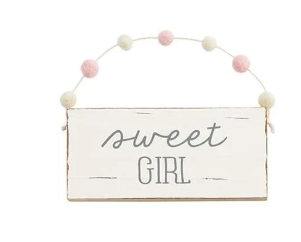 Sweet Girl Door Hanger