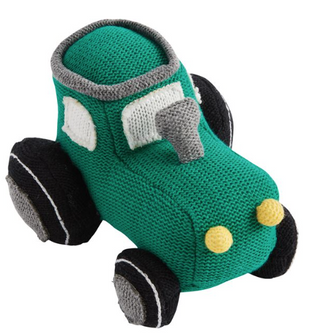 Tractor  Knit Rattle