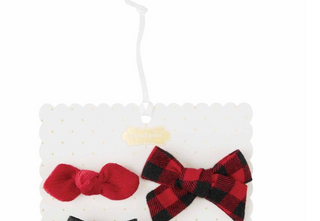 Buffalo Check Bow Set
