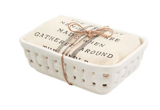 Ceramic Woven Basket