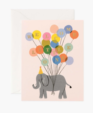 Welcome Elephant Baby Card