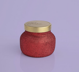 Candle Red Glitter Volcano 8oz