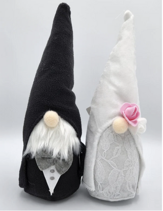 Plush Wedding Gnome Bride & Groom
