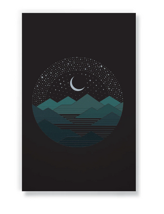 Mountains and Stars Notebook