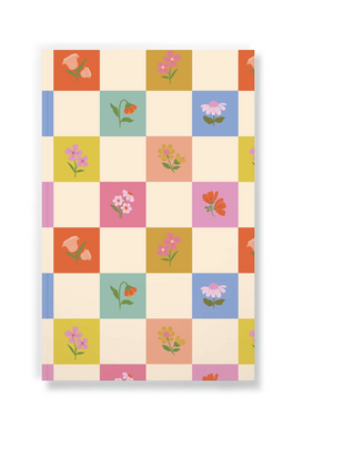 Petals And Checkers Notebook