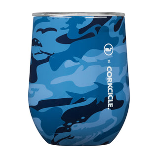 Stemless - 12oz Blue Camo - Vineyard Vines